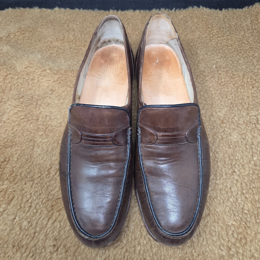 VTG Leather Hand Made Italian Slip On Loafers Sz 11.5 N WORN See Pics